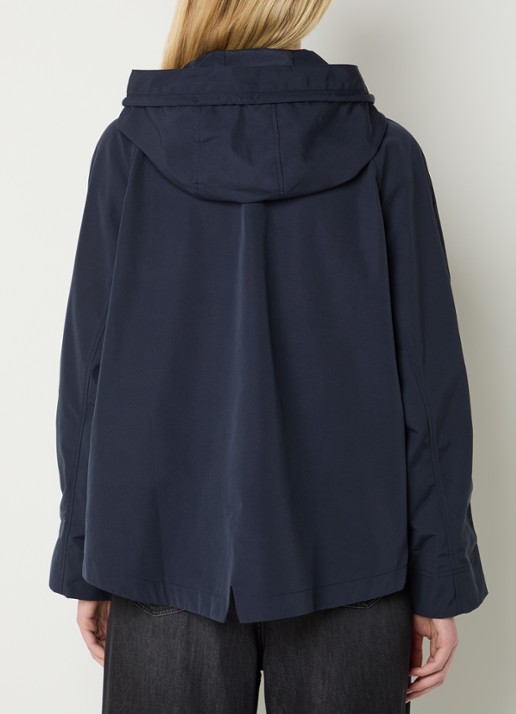 Pennyblack Balpino jack met capuchon en steekzakken - achterkant 3 donkerblauw