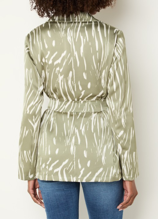 Pennyblack Blazer van satijn - achterkant 3 groen
