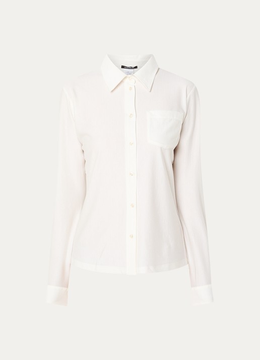 Pennyblack Blouse met borstzak - voorkant 2 wit
