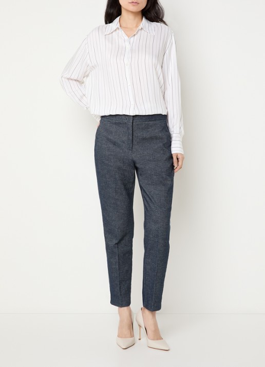 Pennyblack Blouse met streepprint - voorkant 3 wit
