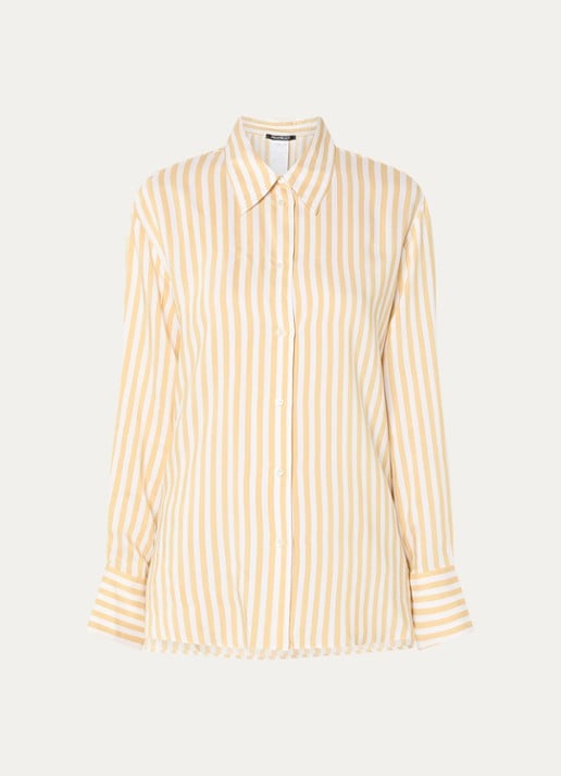 Pennyblack Blouse met streepprint - voorkant geel