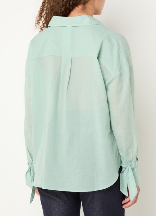 Pennyblack Blouse met V-hals - achterkant lindegroen