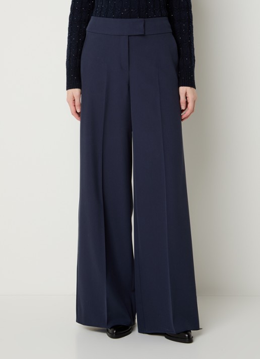 Pennyblack Cane mid waist wide fit pantalon met steekzakken