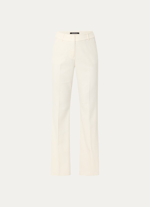 Pennyblack Dentice high waist straight fit pantalon met steekzakken - voorkant 2 creme
