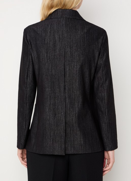 Pennyblack Iliade double-breasted blazer met opgestikte zakken - achterkant zwart