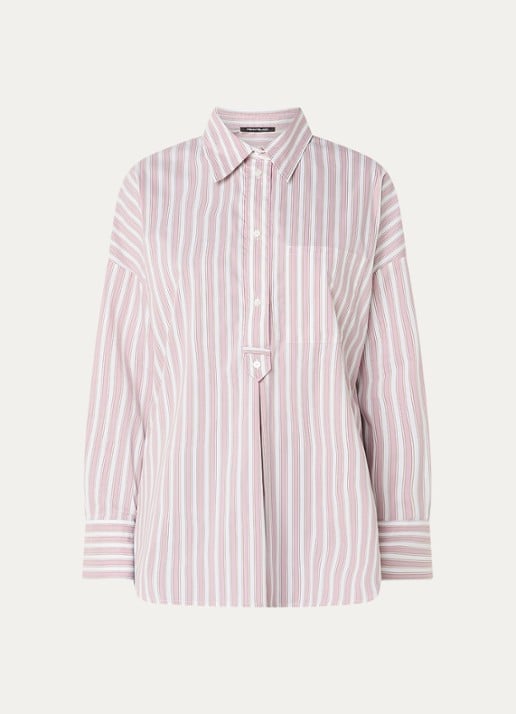Pennyblack Macina blouse met borstzakken - voorkant 2 oudroze