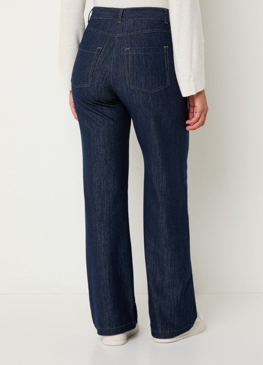 Pennyblack Ragtime high waist wide leg jeans met stretch - achterkant 5 indigo
