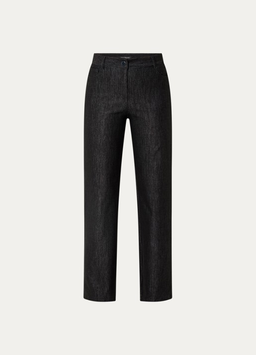 Pennyblack Ragtime high waist wide leg jeans met stretch - voorkant 4 zwart