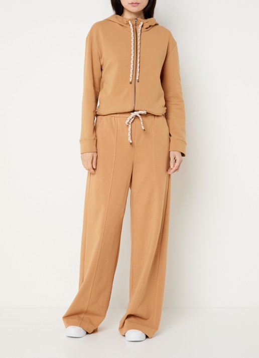 Pennyblack Sweatvest met capuchon - voorkant 2 camel