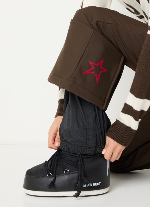 Perfect Moment Aurora high waist flared fit skibroek met ritszakken - detail 6 bruin