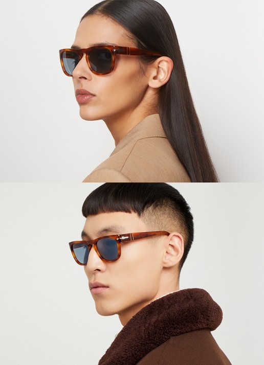Persol Elio zonnebril PO3333S - voorkant 5 bruin