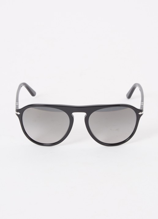 Persol Piloten zonnebril gepolariseerd PO3302S  - voorkant 4 zwart