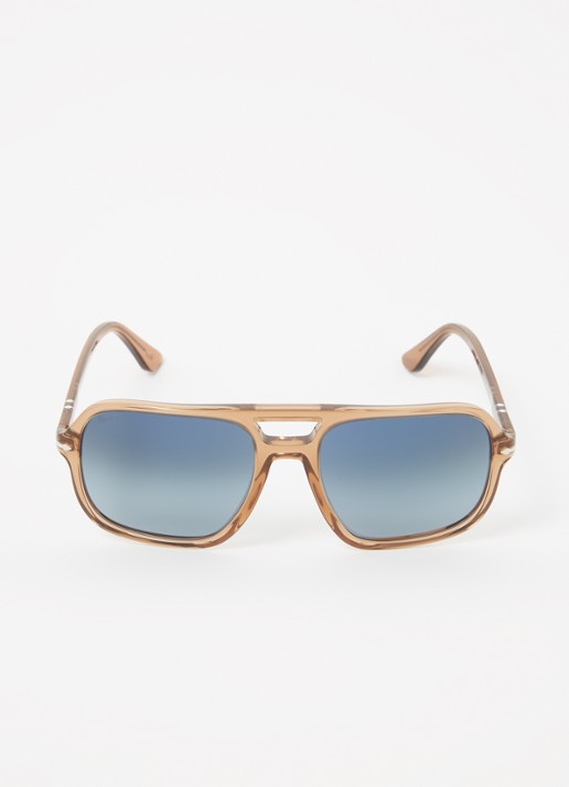 Persol Piloten zonnebril gepolariseerd PO3328S  - detail 3 lichtbruin
