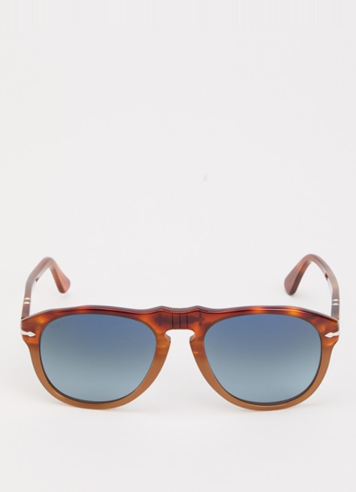 Persol Piloten zonnebril gepolariseerd PO3403S - detail roodbruin