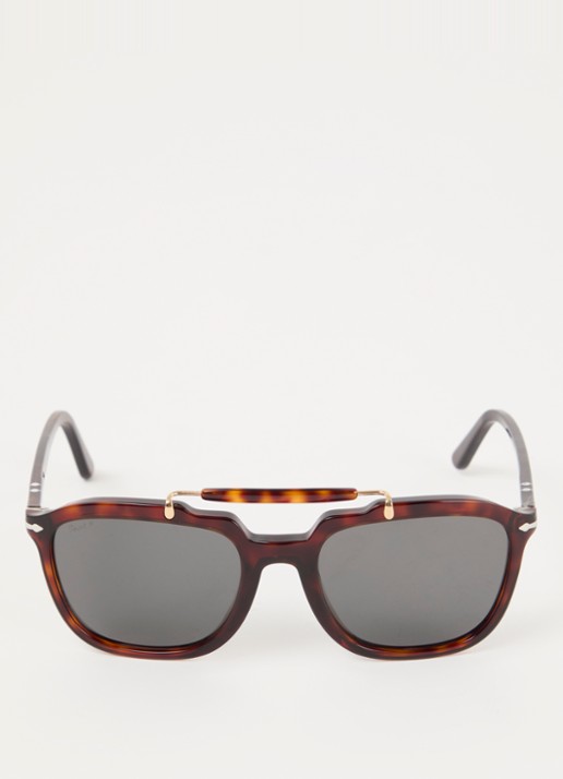Persol Piloten zonnebril PO0203S - detail 2 donkerbruin