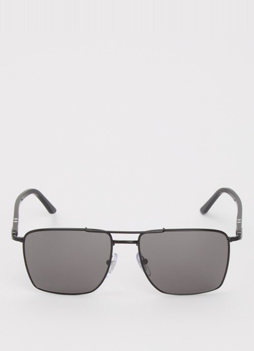 Persol Piloten zonnebril PO3007SX - detail zwart