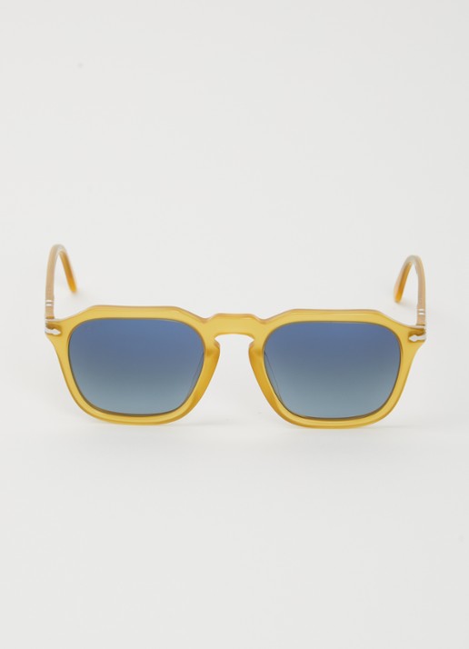 Persol Retro zonnebril gepolariseerd PO3292S - detail 2 geel