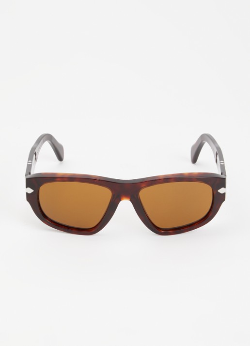 Persol Retro zonnebril PO0050S - detail donkerbruin