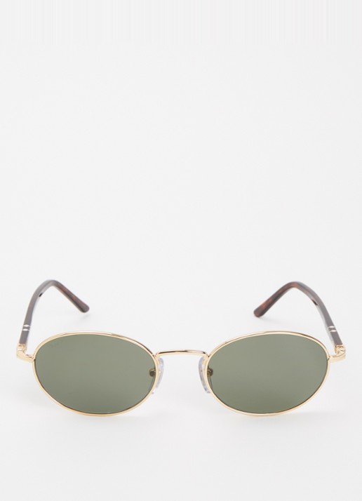 Persol Retro zonnebril PO1018S - detail 2 kastanjebruin