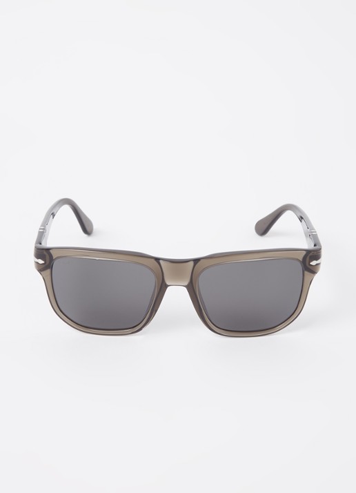 Persol Wayfarer zonnebril gepolariseerd PO3306S  - voorkant 4 donkergrijs