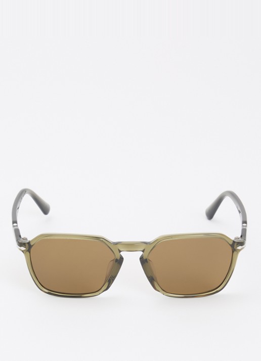 Persol Wayfarer zonnebril gepolariseerd PO3414S - detail groen