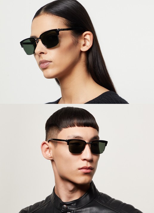 Persol Wayfarer zonnebril PO3327S - voorkant 2 zwart