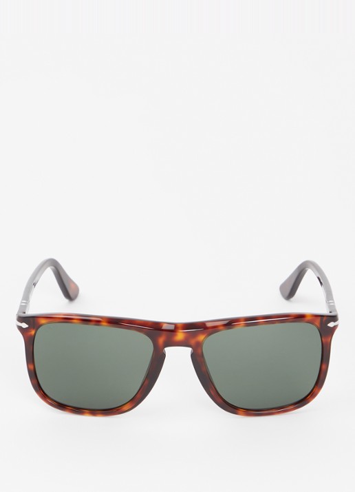 Persol Wayfarer zonnebril PO3336S   - detail 2 donkerbruin
