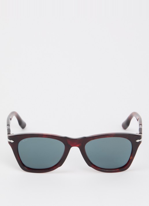 Persol Wayfarer zonnebril PO8001S - detail donkerrood