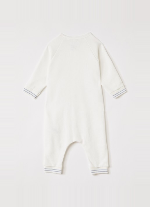 Petit Bateau Babypak met logoborduring - voorkant 2 wit