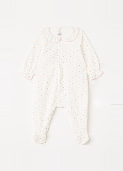 Petit Bateau Babypak met print - voorkant gebroken wit