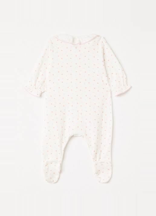 Petit Bateau Babypak met print - voorkant 2 gebroken wit