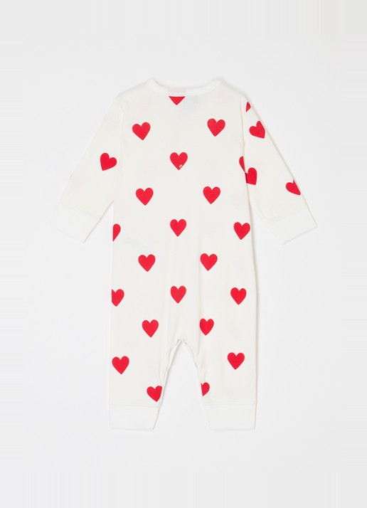 Petit Bateau Dors Bien babypak van  katoen - voorkant 2 gebroken wit