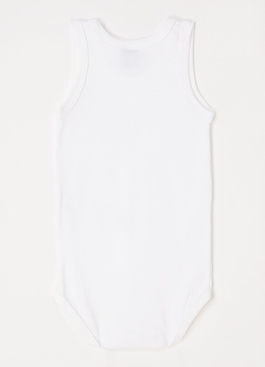 Petit Bateau Romper in 2-pack - voorkant 2 wit