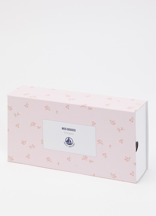 Petit Bateau Romper in giftbox 2-delig - detail 3 roze