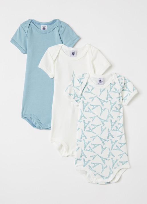 Petit Bateau Romper van katoen in 3-pack