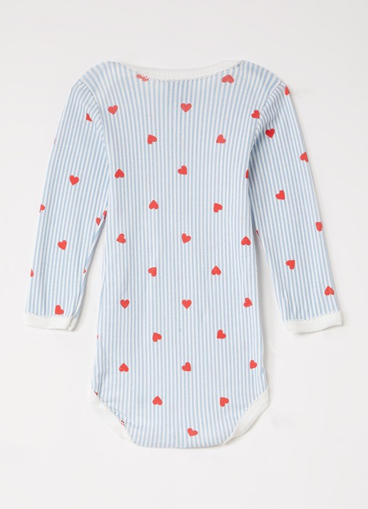 Petit Bateau Ster romper 3-delig - voorkant 2 wit