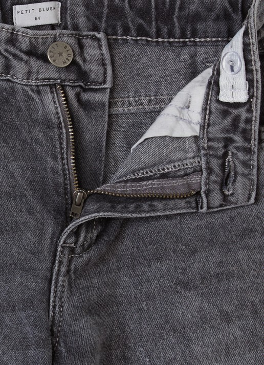 Petit Blush Balloon jeans met gekleurde wassing - detail 3 grijs
