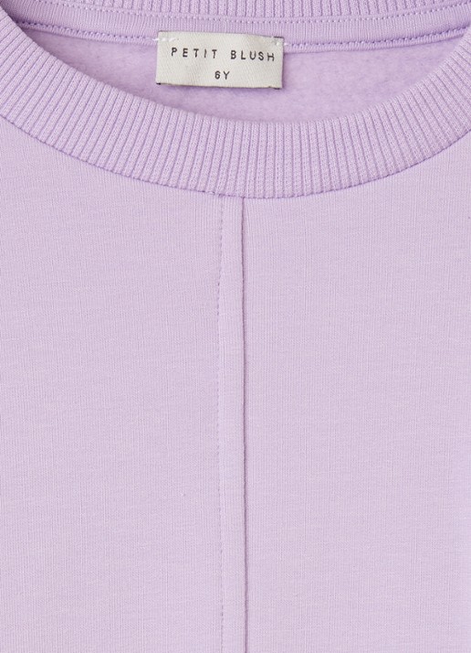 Petit Blush Luca sweater met logo - detail 3 lila