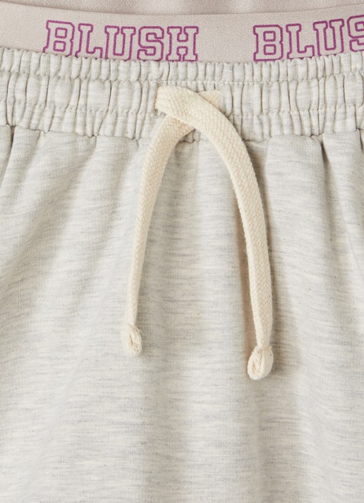 Petit Blush Rok met trekkoord - detail grijsmele