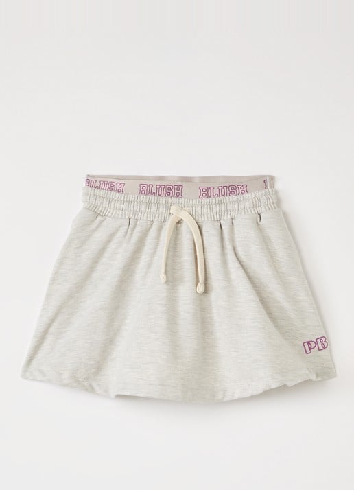 Petit Blush Rok met trekkoord - voorkant 2 grijsmele