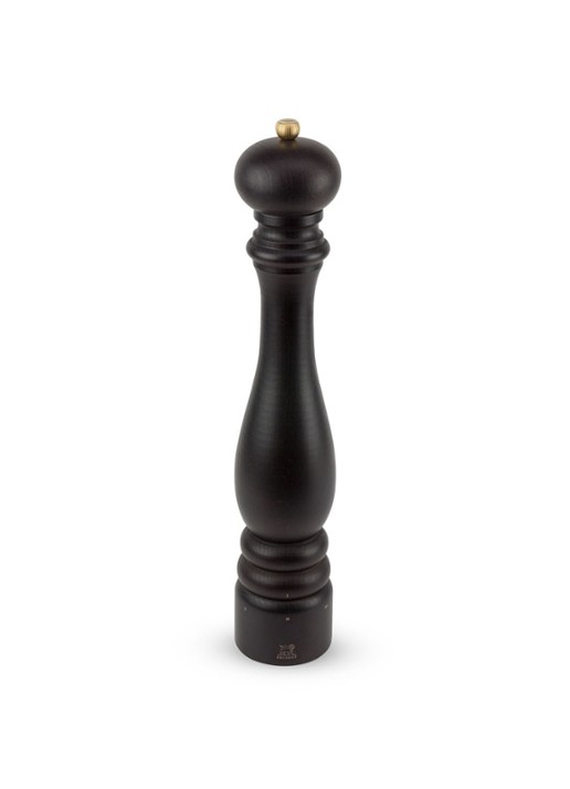 Peugeot Paris zoutmolen van hout 40 cm - voorkant donkerbruin