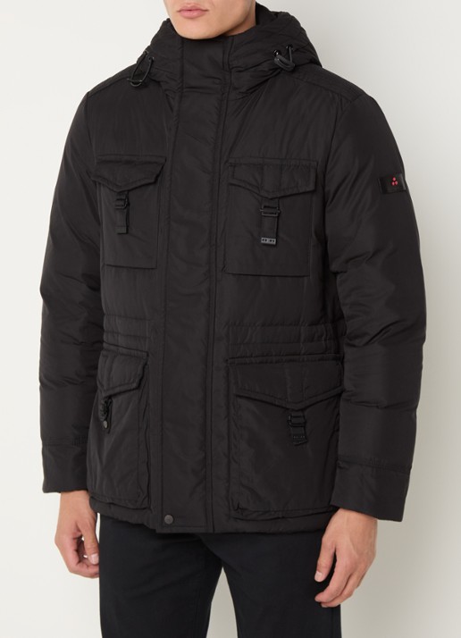 Peuterey Aiptek gewatteerde parka met donsvulling en capuchon - detail 4 zwart