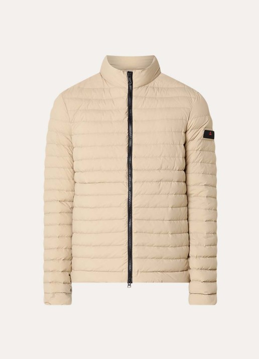 Peuterey Flobots gewatteerd jack met ritszakken - voorkant beige