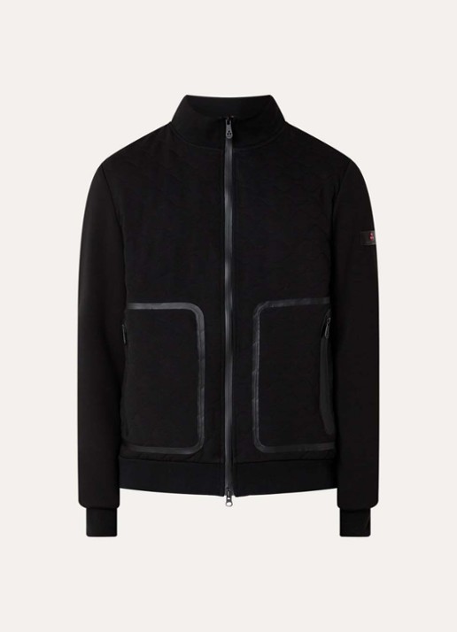 Peuterey Kyarr jack met quilt patroon - voorkant zwart