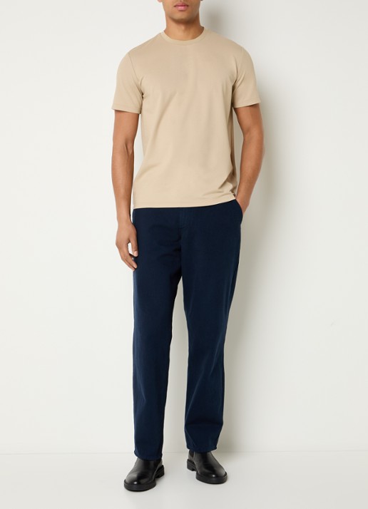 Peuterey Zole T-shirt met in zijdeblend - voorkant 3 beige