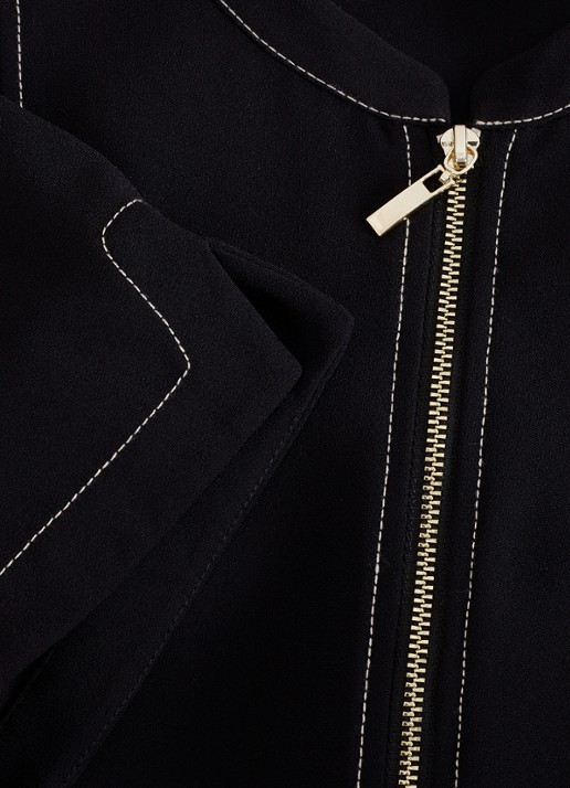 Phase Eight Alix wide fit jumpsuit met strikceintuur - detail 6 zwart