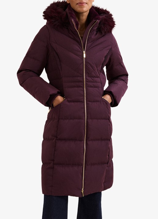 Phase Eight Amber puffer jas met capuchon