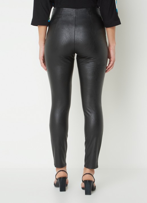 Phase Eight Amine high waist legging van imitatieleer - achterkant zwart