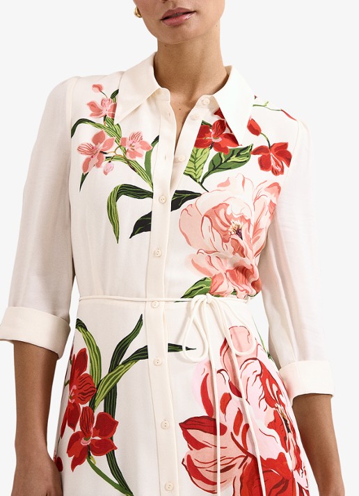 Phase Eight Anabella maxi blousejurk met bloemenprint