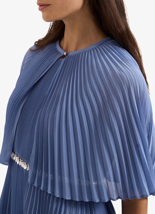 Phase Eight Anora bolero met plooien - detail 5 donkerblauw